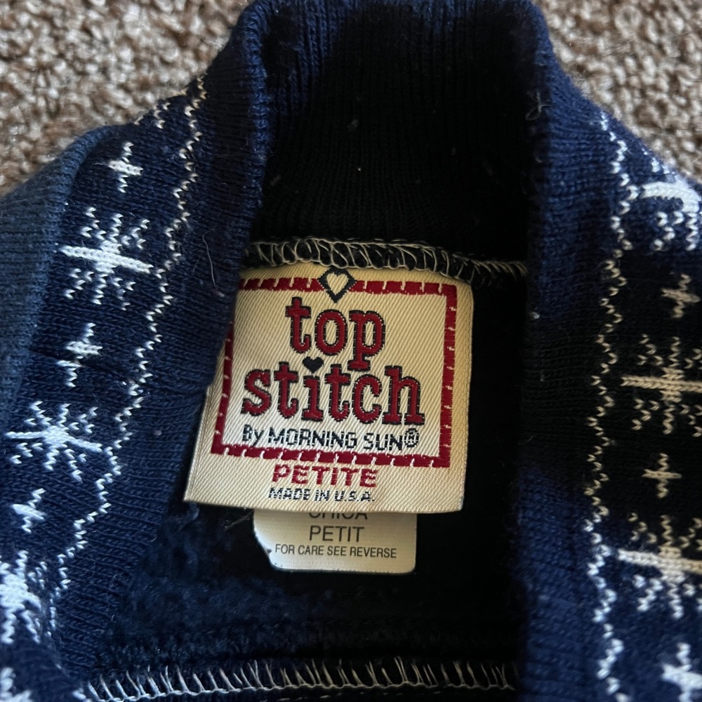 Navy Blue Festive Sweatshirt - Picture 4 of 6